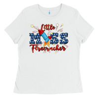 White little miss firecracker Ladies Tee - JahusDesignShop