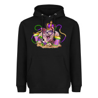Black Mardi Gras pig Heavyweight Hoodie - LillyAllenDesigns