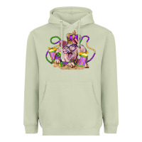 Matcha Mardi Gras pig Heavyweight Hoodie - LillyAllenDesigns