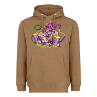 Toasted Coconut Mardi Gras pig Heavyweight Hoodie - LillyAllenDesigns