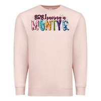 Pale Pink having a menty b Premium Sweatshirt - Artiststas