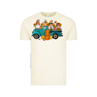 Vintage Arctic fall gnomes truck pumpkin sunflowers Vintage Tee - Artiststas