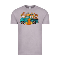 Vintage Zinc fall gnomes truck pumpkin sunflowers Vintage Tee - Artiststas