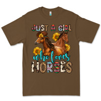 Cacao just a girl who loves horses Premium Tee - Zillion Design Studio