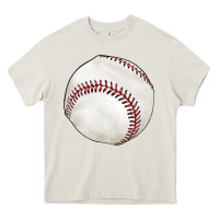 Cream baseball Heavy Core Tee - texasbilliewilder