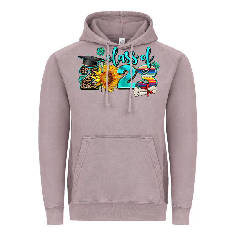 Western Sunflower Class Of 2023 Vintage Hoodie by AdoDesignShop | Teevron