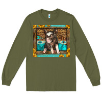 Army Green Western Cute Pig Long Sleeve Tee - LillyAllenDesigns
