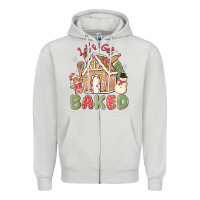 Dove Grey let's get baked Zipper Hoodie - MaliasSmallBusiness