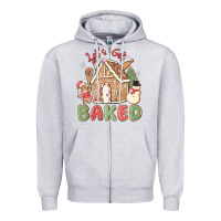 Heather Grey let's get baked Zipper Hoodie - MaliasSmallBusiness