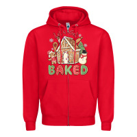 Red let's get baked Zipper Hoodie - MaliasSmallBusiness