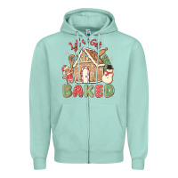 Seafoam let's get baked Zipper Hoodie - MaliasSmallBusiness
