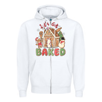 White let's get baked Zipper Hoodie - MaliasSmallBusiness