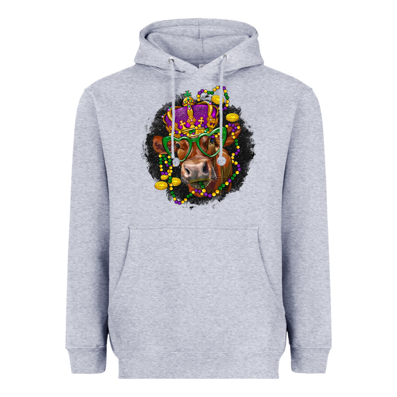 Mardi Gras Red Angus Heavyweight Hoodie by LillyAllenDesigns | Teevron