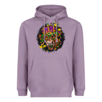 Lavender Mardi Gras red Angus Heavyweight Hoodie - LillyAllenDesigns