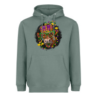 Sage Mardi Gras red Angus Heavyweight Hoodie - LillyAllenDesigns