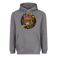 Storm Mardi Gras red Angus Heavyweight Hoodie - LillyAllenDesigns