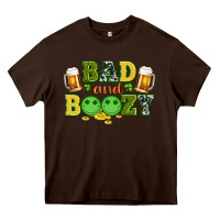 Chocolate Brown bad and boozy wıth beer and coins Heavy Core Tee - Artiststas