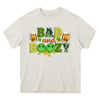 Cream bad and boozy wıth beer and coins Heavy Core Tee - Artiststas