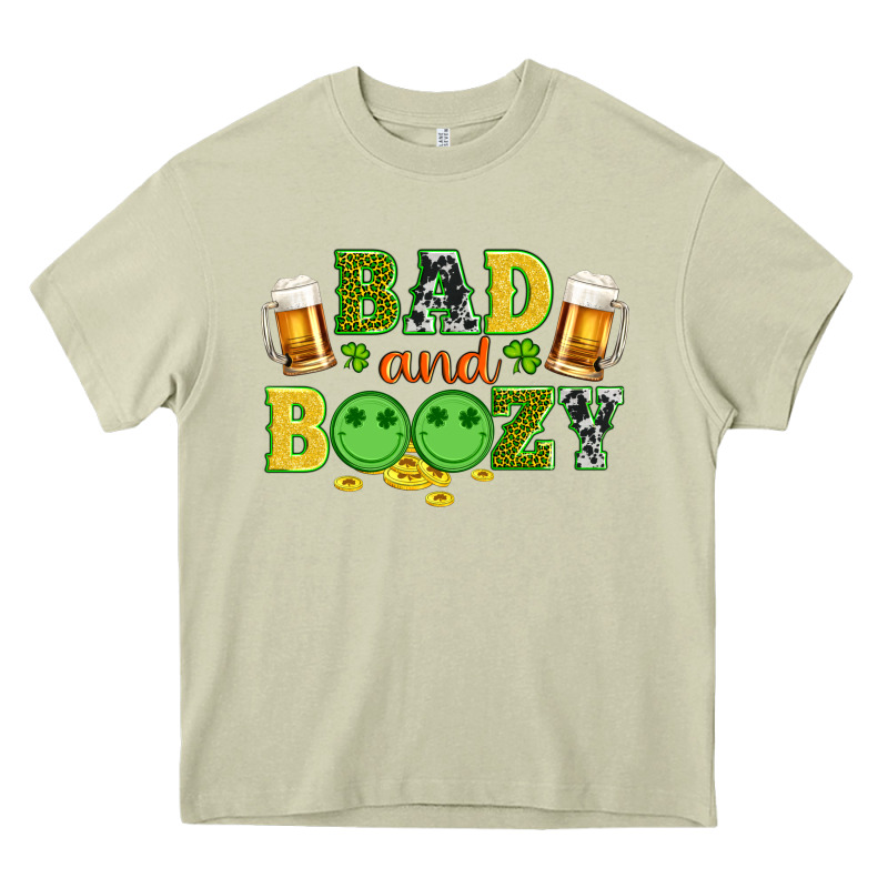 Bad And Boozy Wıth Beer And Coins Heavy Core Tee by Artiststas | Teevron