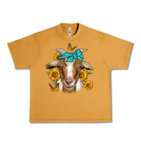 Peanut Butter sunflower bandana goat Urban Heavy Tee - Jasminsmagicworld