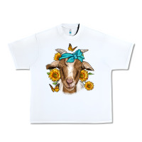 White sunflower bandana goat Urban Heavy Tee - Jasminsmagicworld