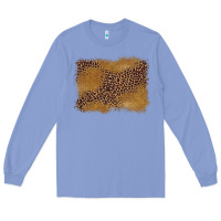 Colony Blue leopard background Long Sleeve Tee - BarkalooDesign