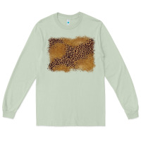Matcha leopard background Long Sleeve Tee - BarkalooDesign