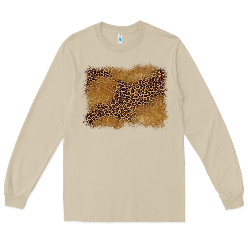 Leopard Background Long Sleeve Tee by BarkalooDesign | Teevron