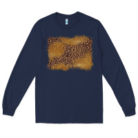 Navy leopard background Long Sleeve Tee - BarkalooDesign