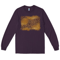 Plum leopard background Long Sleeve Tee - BarkalooDesign