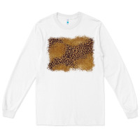 White leopard background Long Sleeve Tee - BarkalooDesign