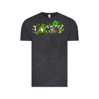 Vintage Black lucky with gnome and  shamrocks Vintage Tee - AdoDesignShop