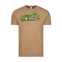 Vintage Coffee lucky with gnome and  shamrocks Vintage Tee - AdoDesignShop