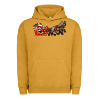 Santa Riding His Sleigh With Gifts Urban Hoodie | Teevron