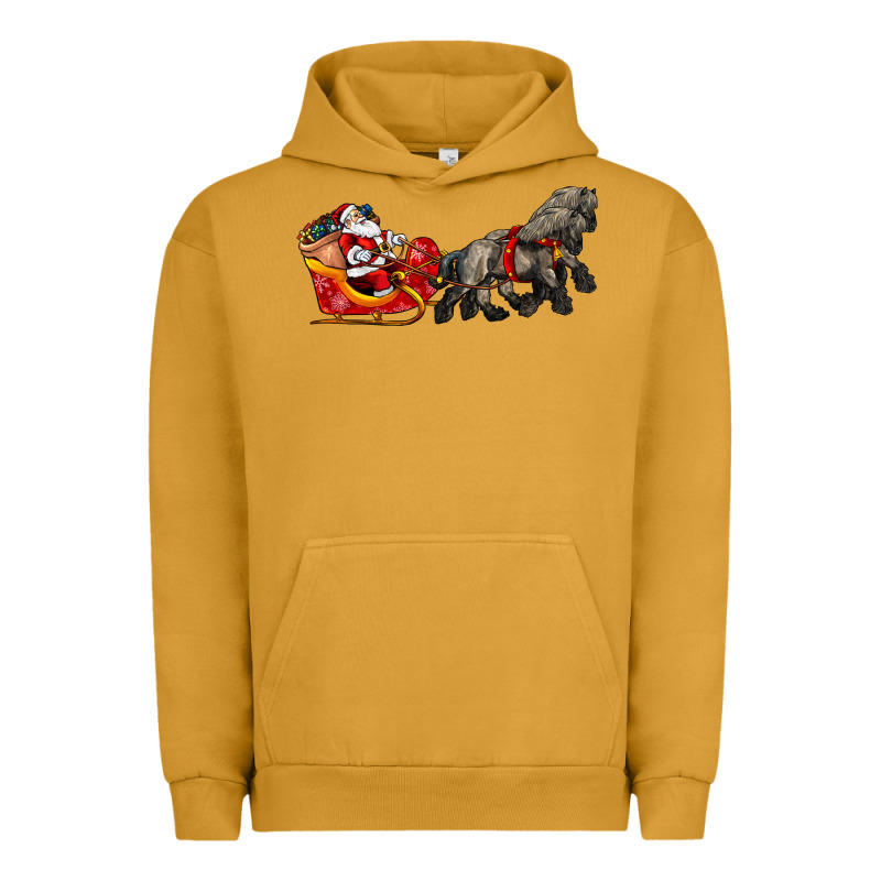 Santa Riding His Sleigh With Gifts Urban Hoodie by CowGirlArtShop | Teevron