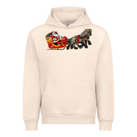 Sandshell santa riding his sleigh with gifts Urban Hoodie - CowGirlArtShop