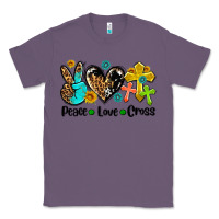 Lavender peace love cross Classic Tee - AdoDesignShop