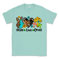 Seafoam peace love cross Classic Tee - AdoDesignShop