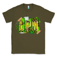 Army Green St. Patricks Day Lpn Classic Tee - CowhideDigitalArt