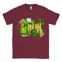 Burgundy St. Patricks Day Lpn Classic Tee - CowhideDigitalArt