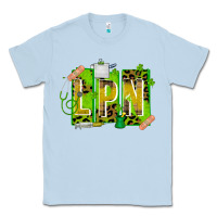 Dusty Blue St. Patricks Day Lpn Classic Tee - CowhideDigitalArt