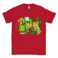 Red St. Patricks Day Lpn Classic Tee - CowhideDigitalArt