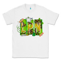 White St. Patricks Day Lpn Classic Tee - CowhideDigitalArt