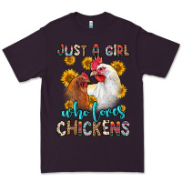 Plum just a girl who loves chickens Premium Tee - Zillion Design Studio
