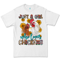 Just A Girl Who Loves Chickens Premium Tee | Teevron