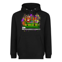 Black Mardi Gras truck Heavyweight Hoodie - LillyAllenDesigns