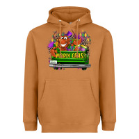 Meerkat Mardi Gras truck Heavyweight Hoodie - LillyAllenDesigns