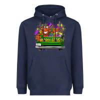 Navy Mardi Gras truck Heavyweight Hoodie - LillyAllenDesigns