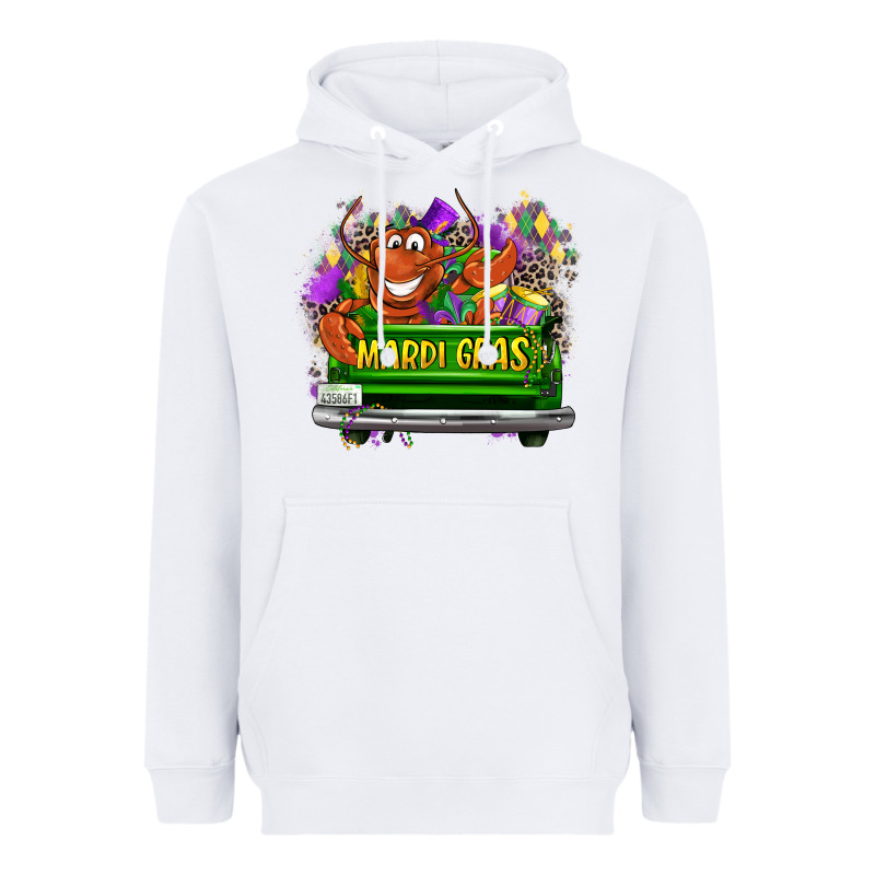 Mardi Gras Truck Heavyweight Hoodie by LillyAllenDesigns | Teevron