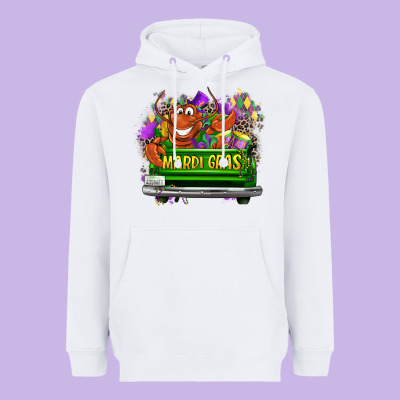 Mardi Gras Truck Heavyweight Hoodie Designed By Lillyallendesigns